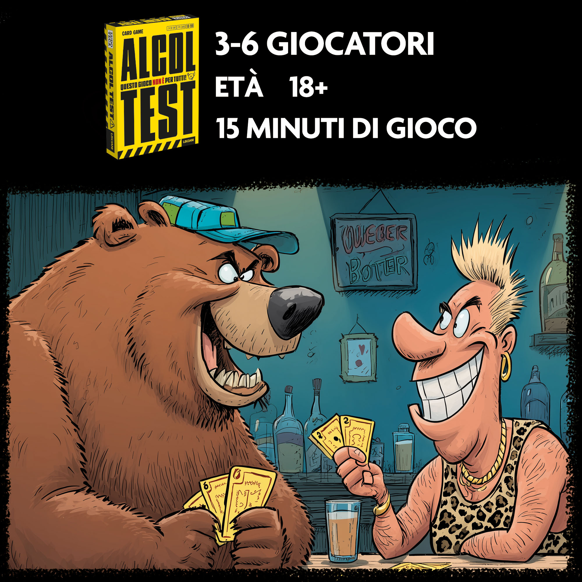 Lisciani Ludoteca Alcool Test gioco da festa display 12