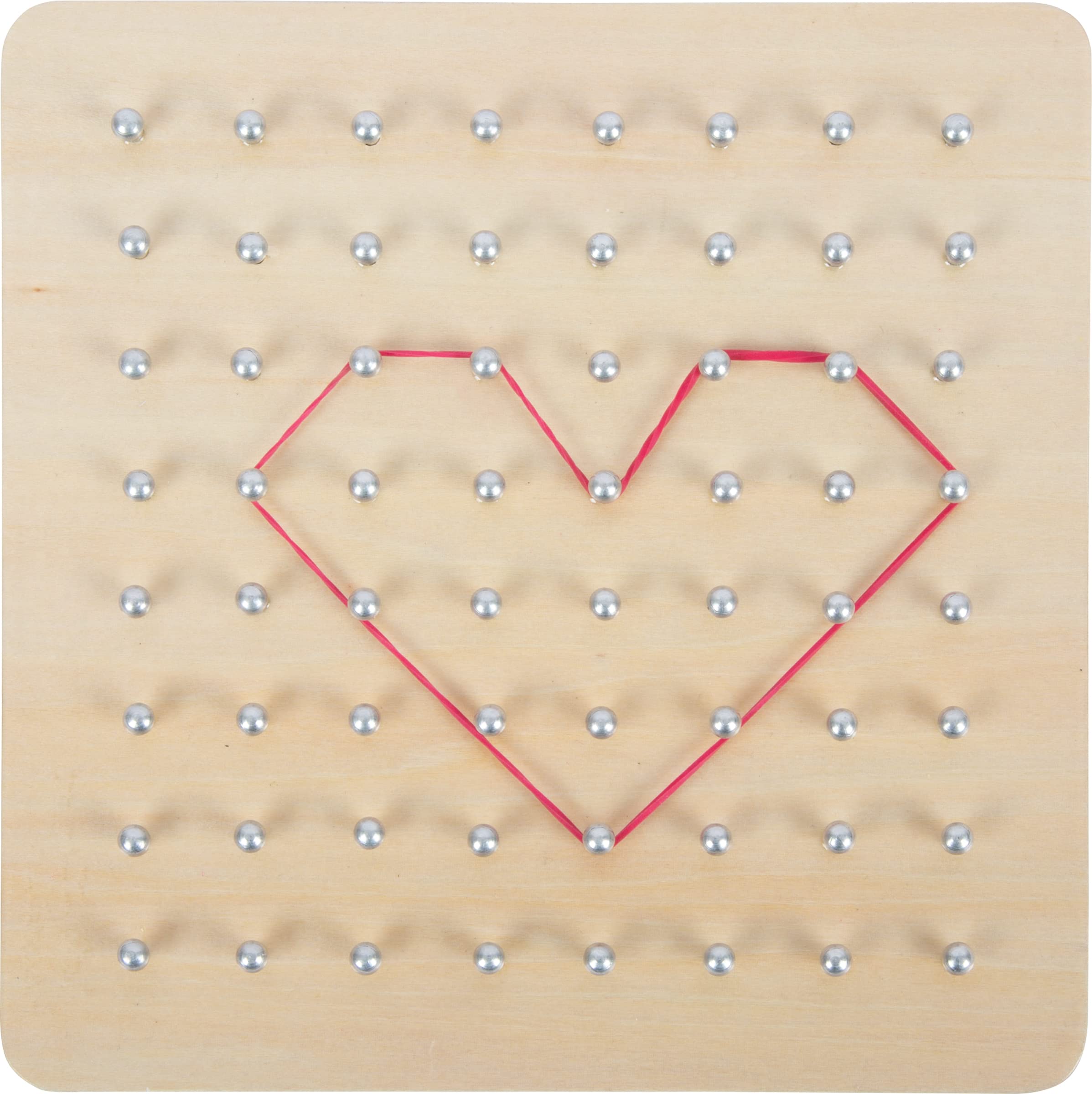 smallfoot geoboard geopiano in legno con elastici e schede