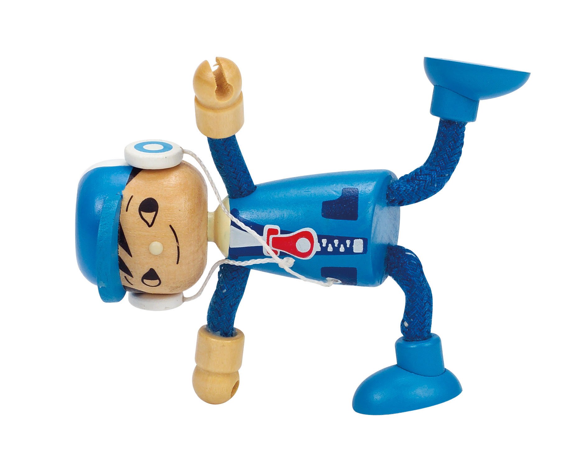 Hape Famiglia Moderna Figlio bambola legno con arti flessibili