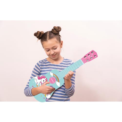 Lexibook Unicorno K205UNI chitarra bambini legno 53 cm rosa