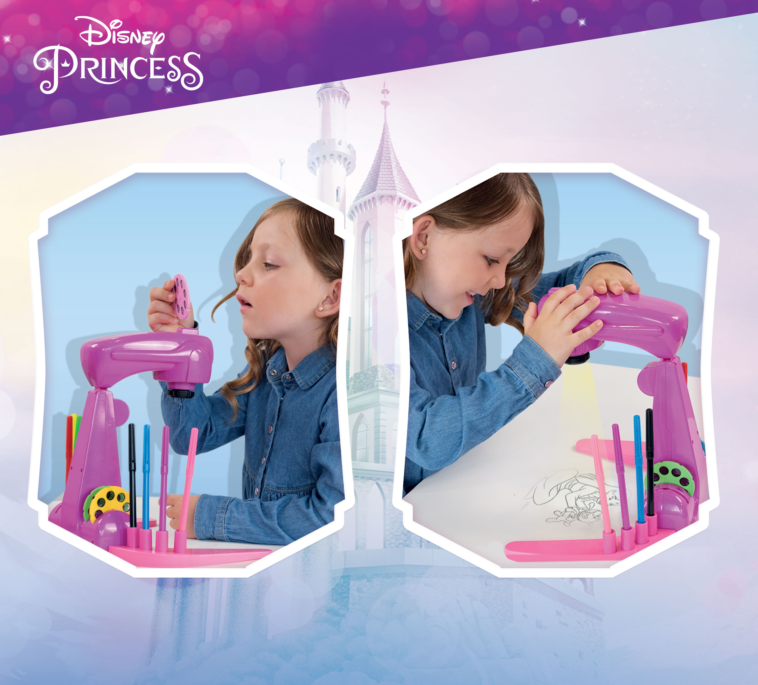Lisciani Princess Projector Drawing School proiettore disegno