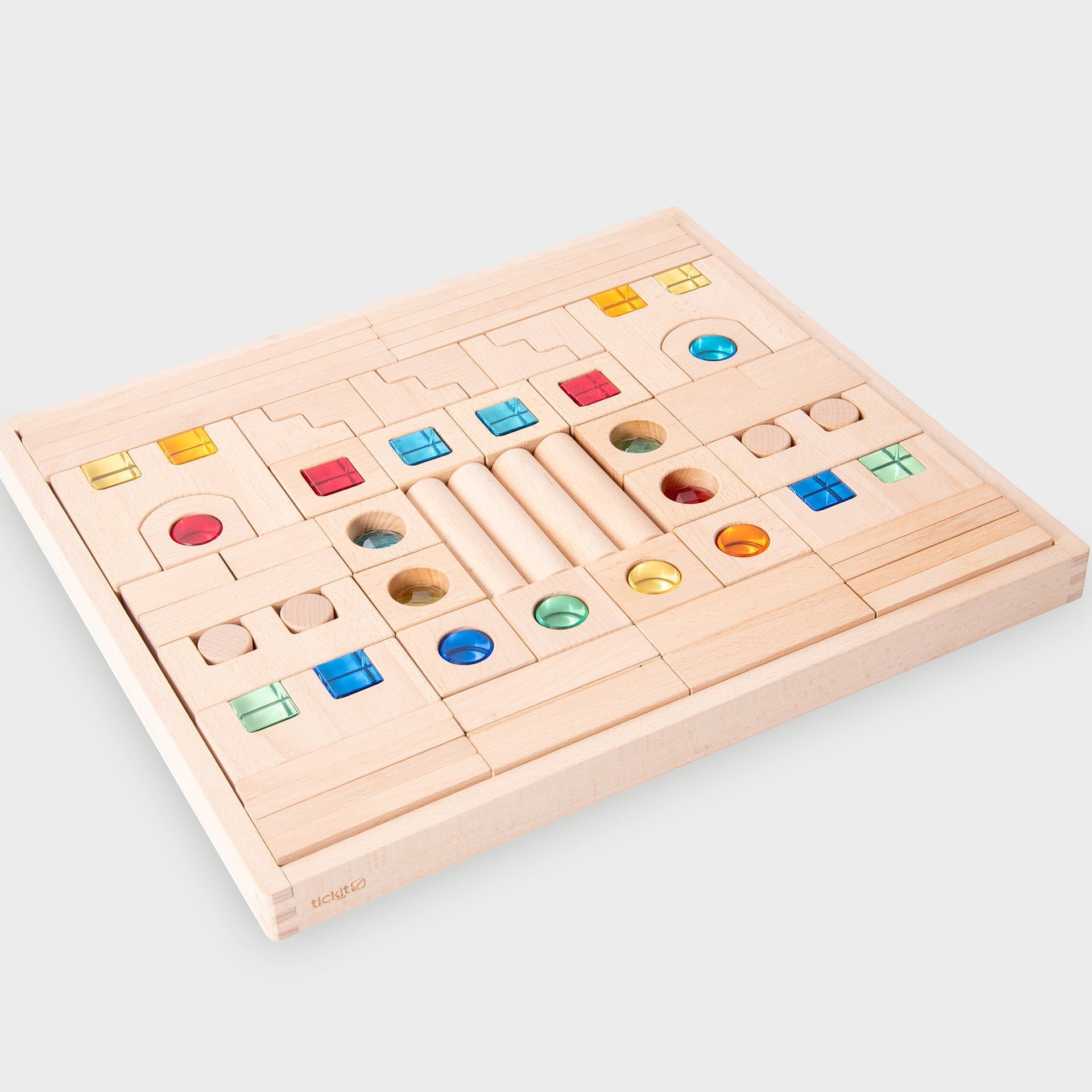 Tickit Wooden Building Gem Blocks Super Set costruzioni