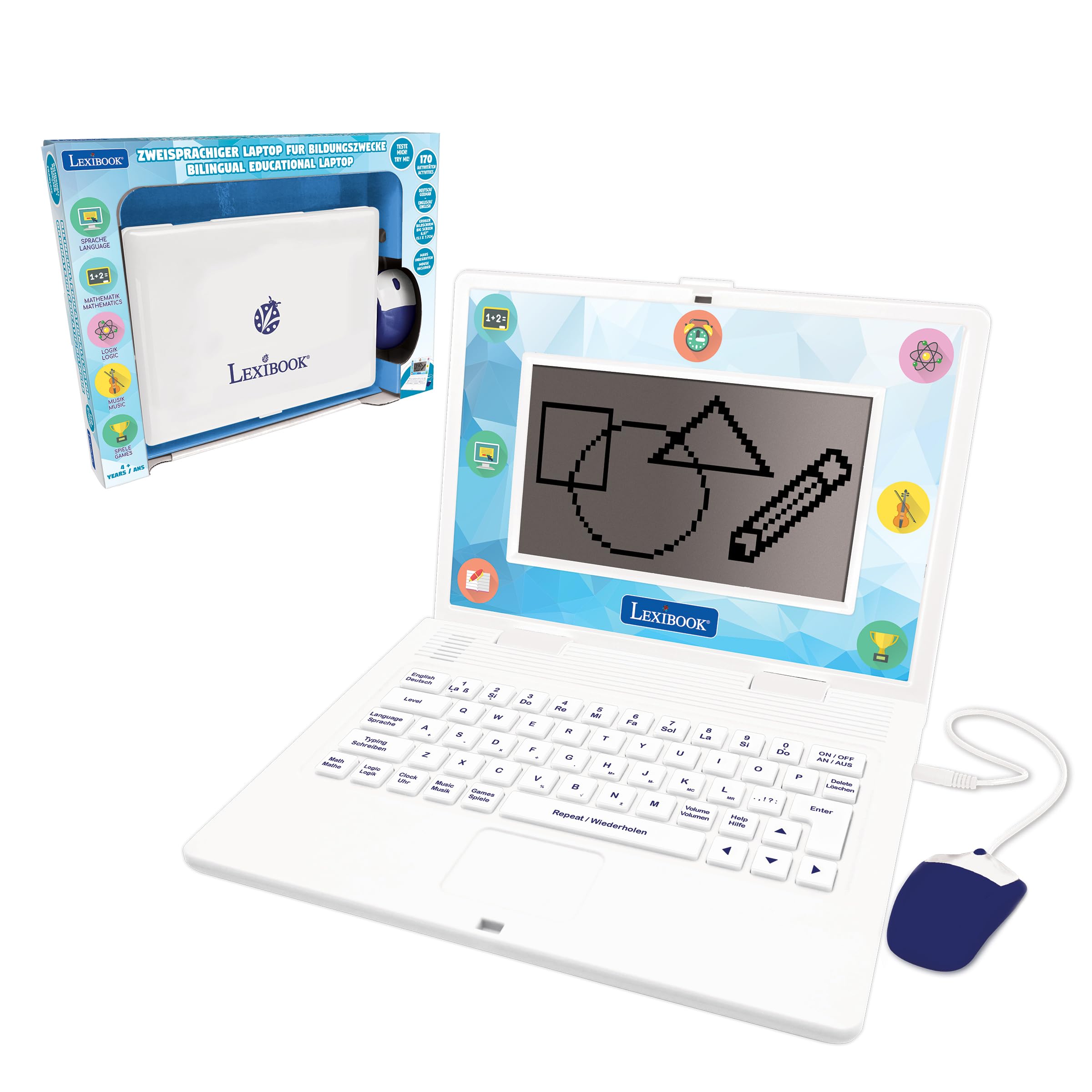 Lexibook Powerman JC599i3 laptop educativo inglese-tedesco 170 attività