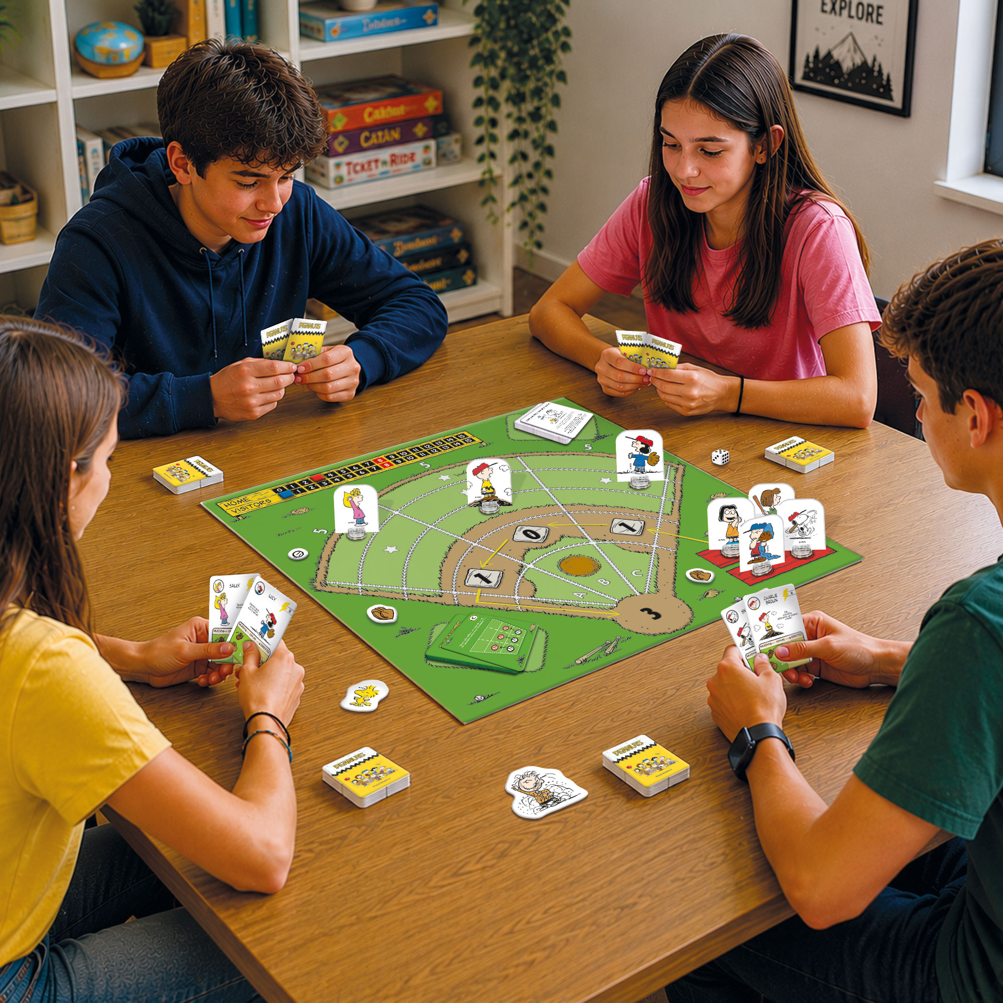 Lisciani Peanuts La Partita Impossibile gioco da tavolo baseball