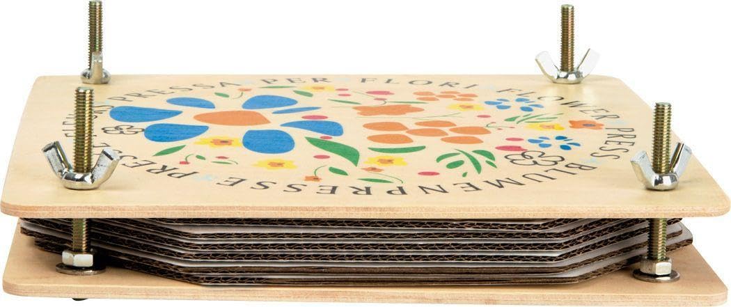 smallfoot pressa per fiori in legno con viti