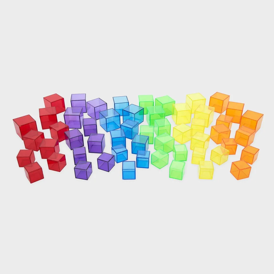 Tickit 73089 cubi traslucidi 54 pezzi colori