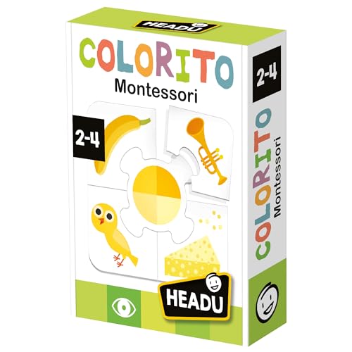 Headu Colorito Montessori puzzle colori 6 puzzle 2-4 anni