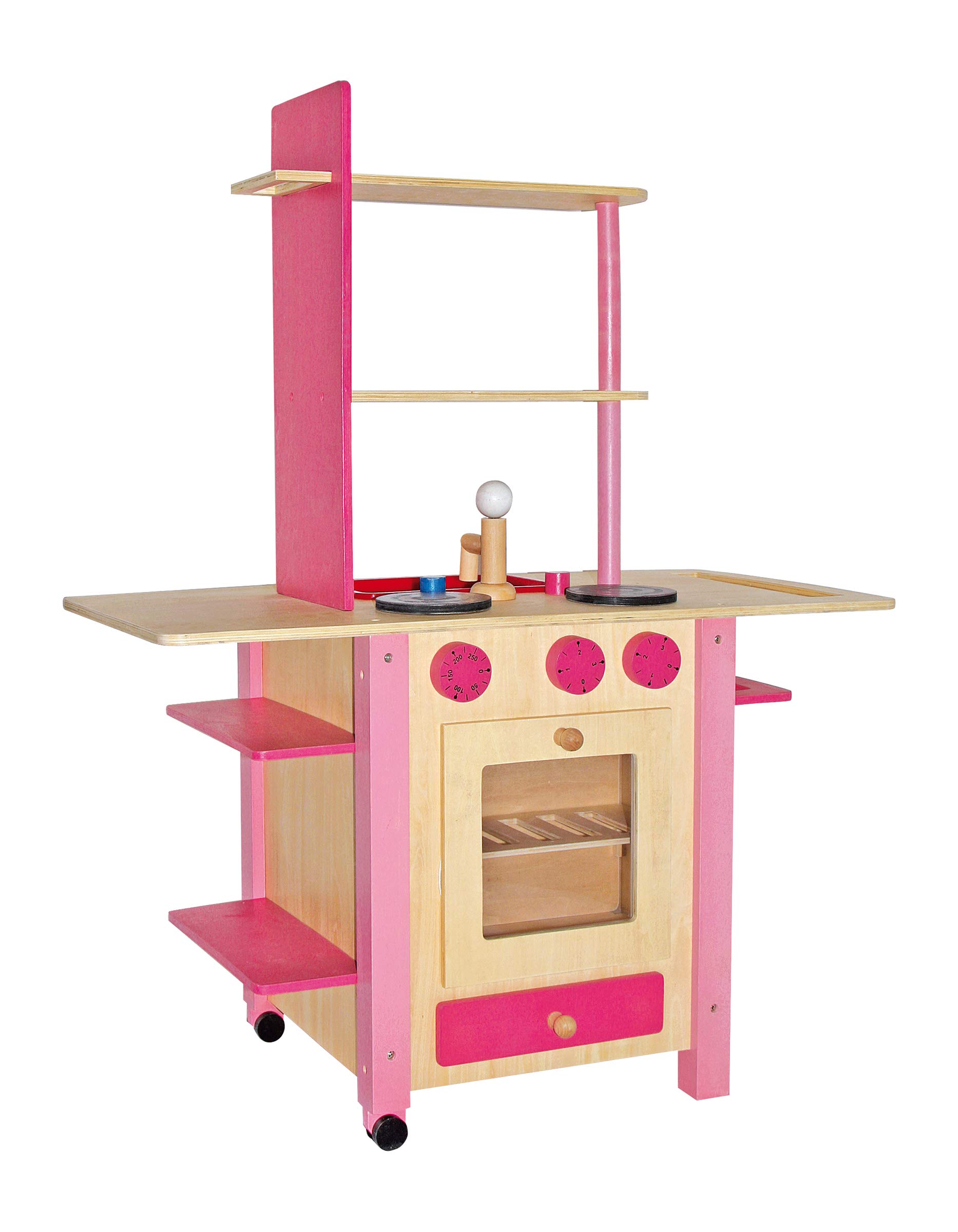 smallfoot 1154 Cucina Tutto in Uno cucinetta rosa legno