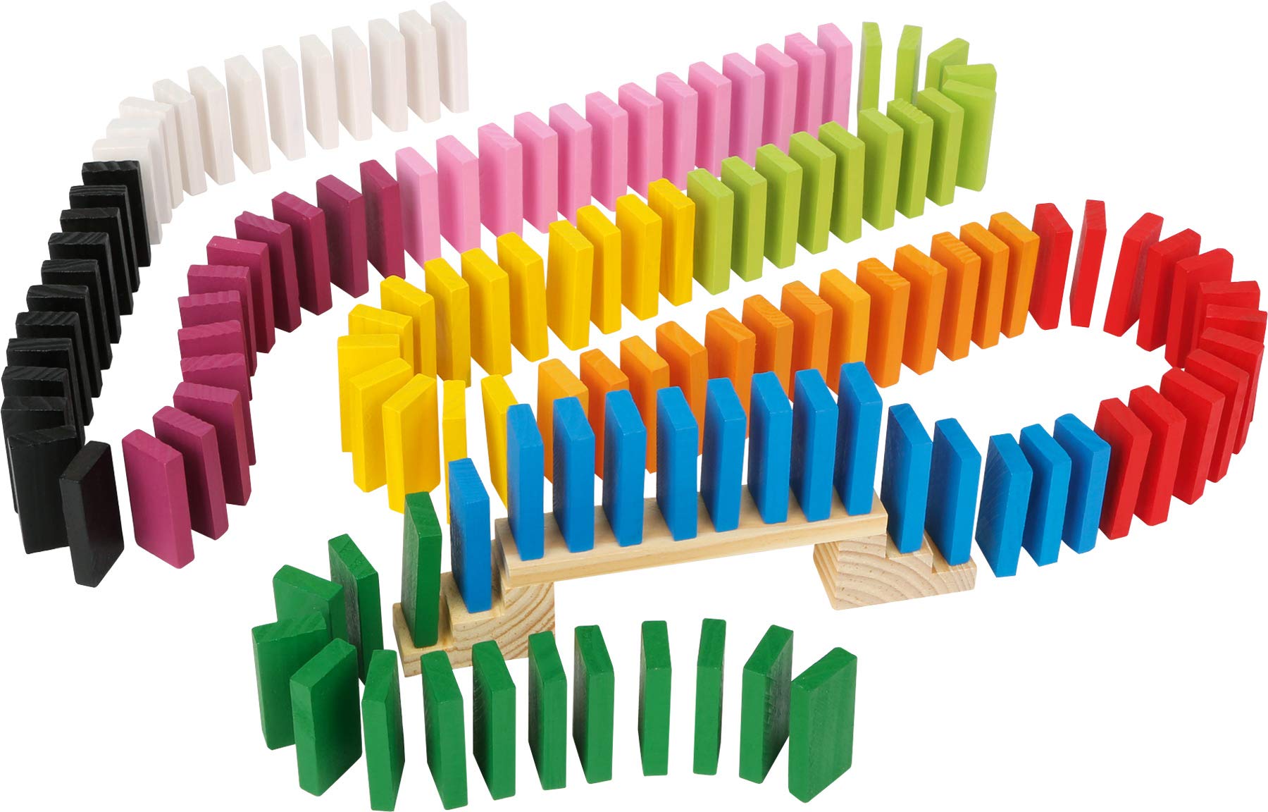 smallfoot 11402 Domino Rally domino legno 490 pezzi