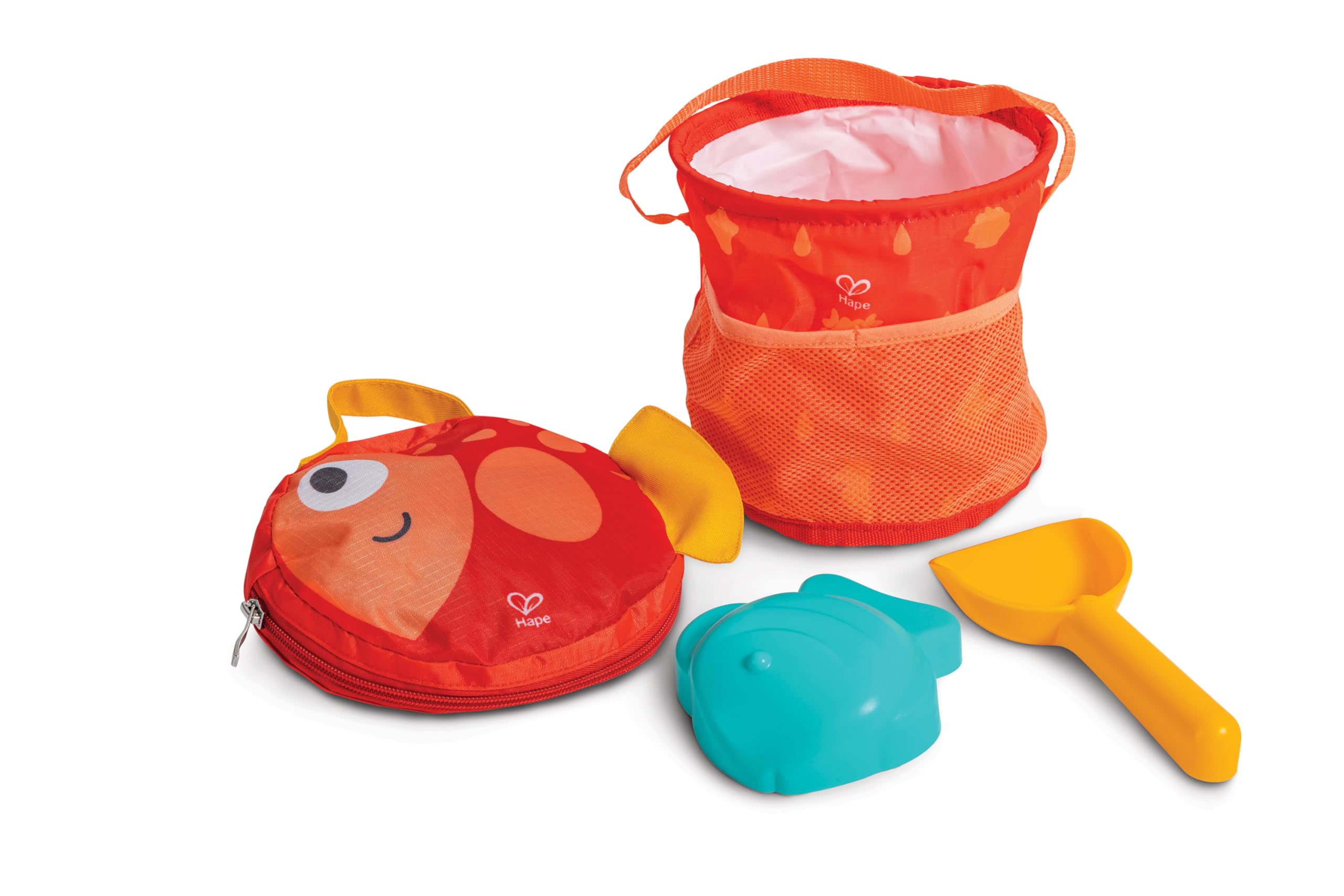 Hape E4093 Set Mare Pieghevole secchiello borsa pesce