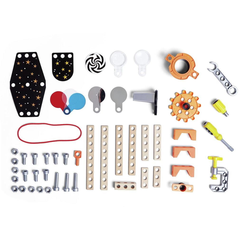 Hape Junior Inventor Laboratorio di Scienze Ottiche kit 8 esperimenti 4 anni