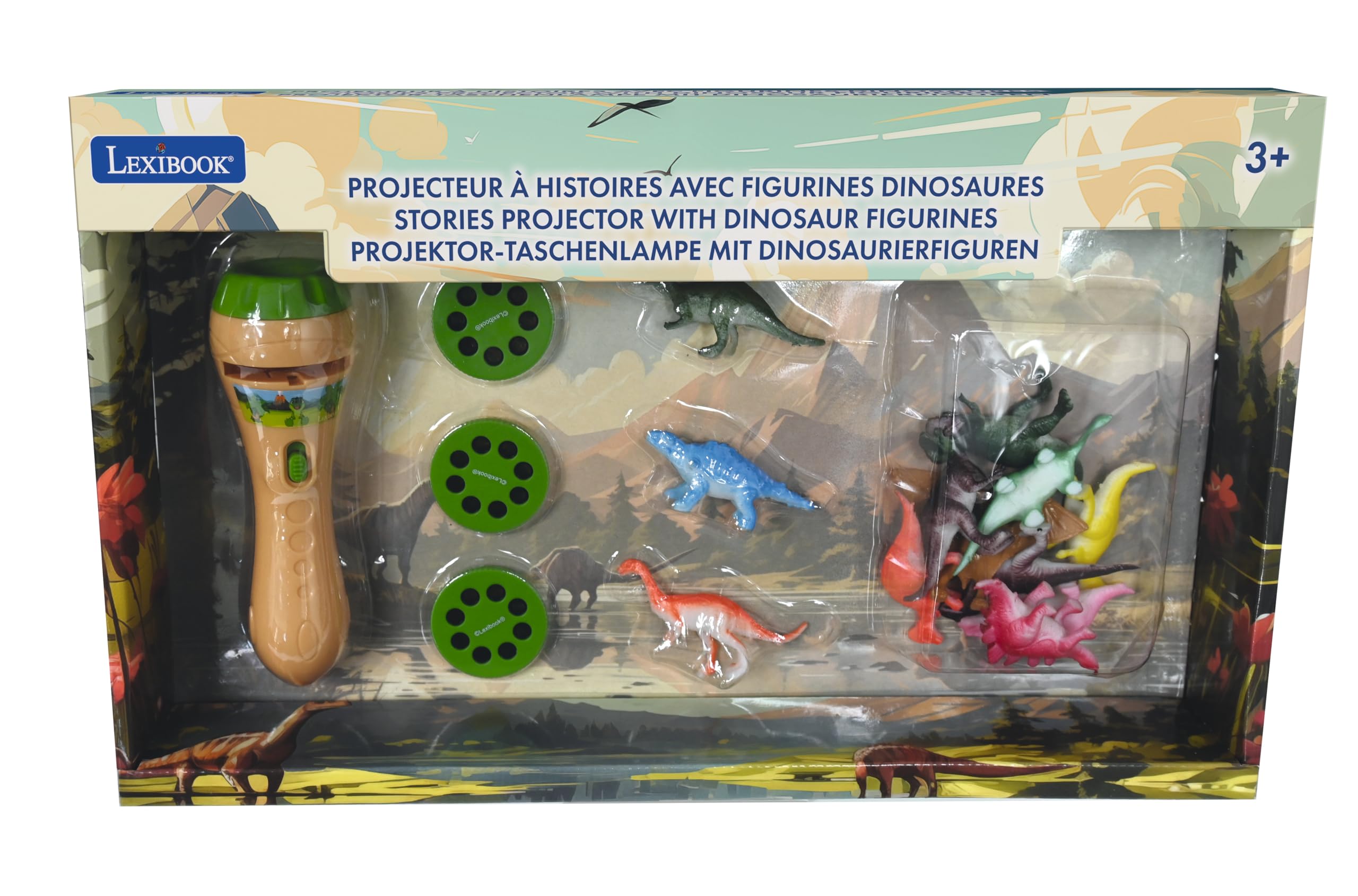 Lexibook LTC045Z proiettore storie dinosauri giallo verde
