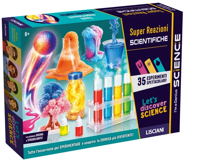 Lisciani I'm a Genius Super Reazioni kit 40 esperimenti reazioni