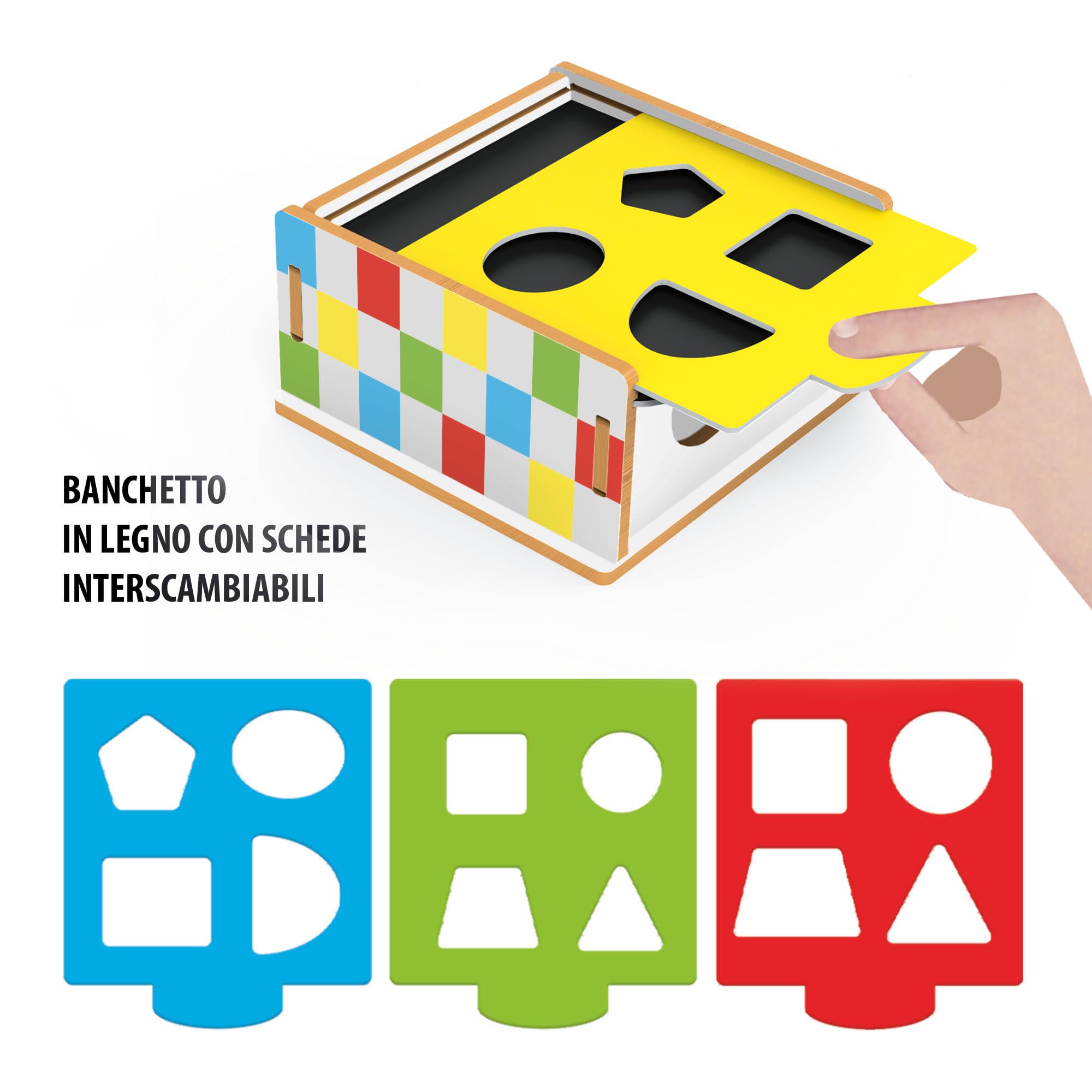 Headu Banchetto Sensoriale IT57182 gioco montessori vecchia versione legno