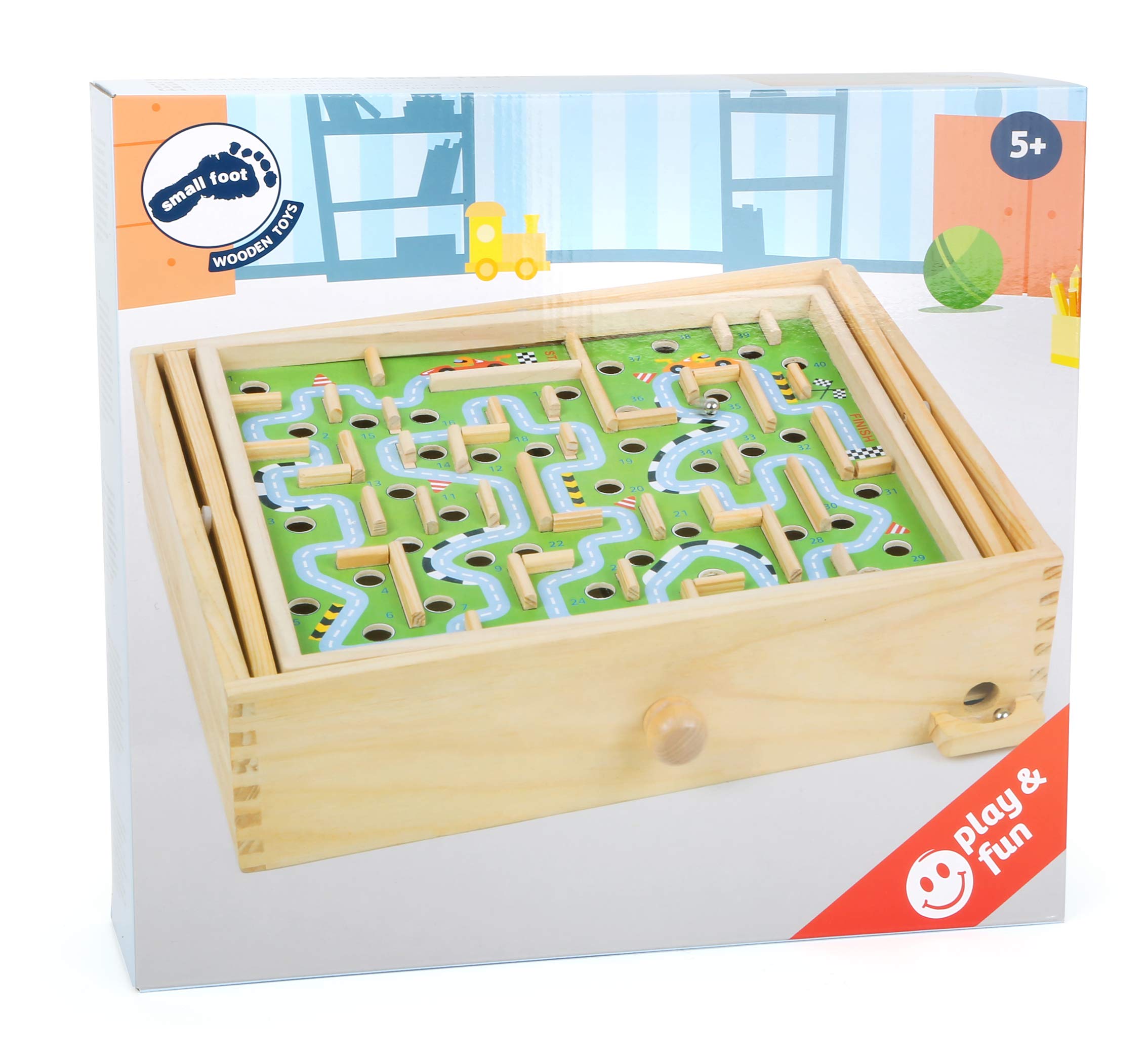 smallfoot 11229 labirinto biglie legno dai 5 anni