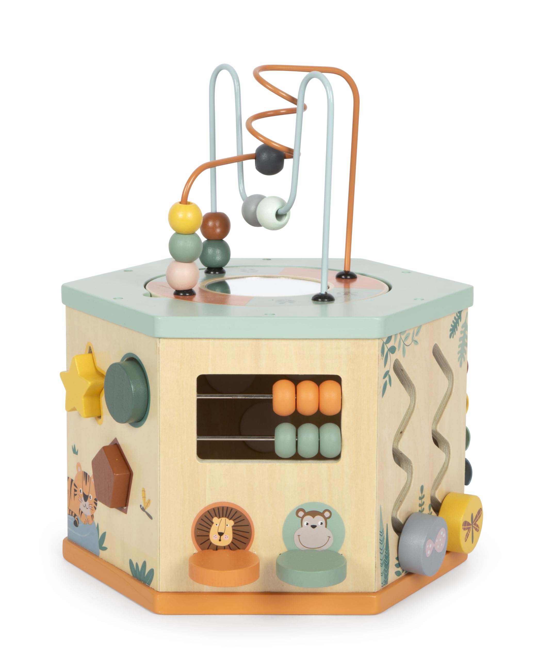 smallfoot Safari 12641 cubo motricità 7 attività legno