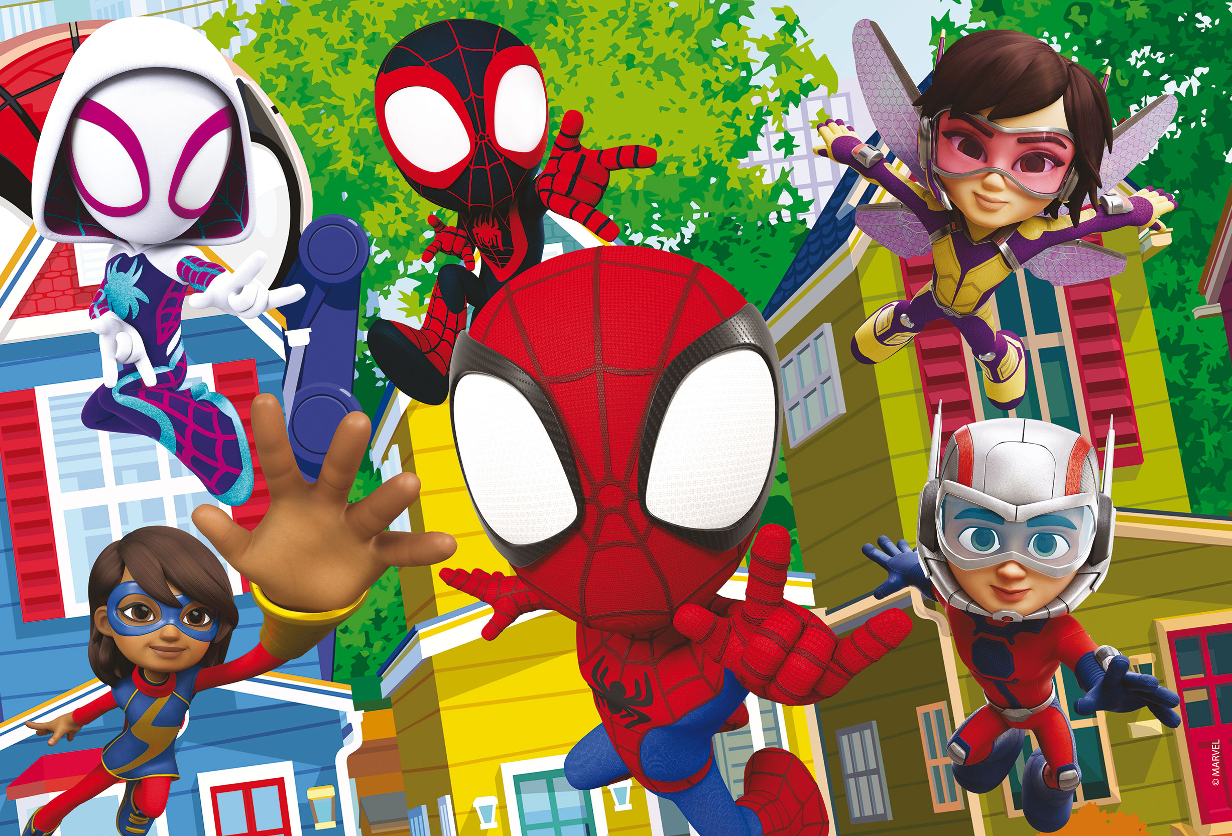 Lisciani Spidey Puzzle DF Plus 24 pezzi da colorare