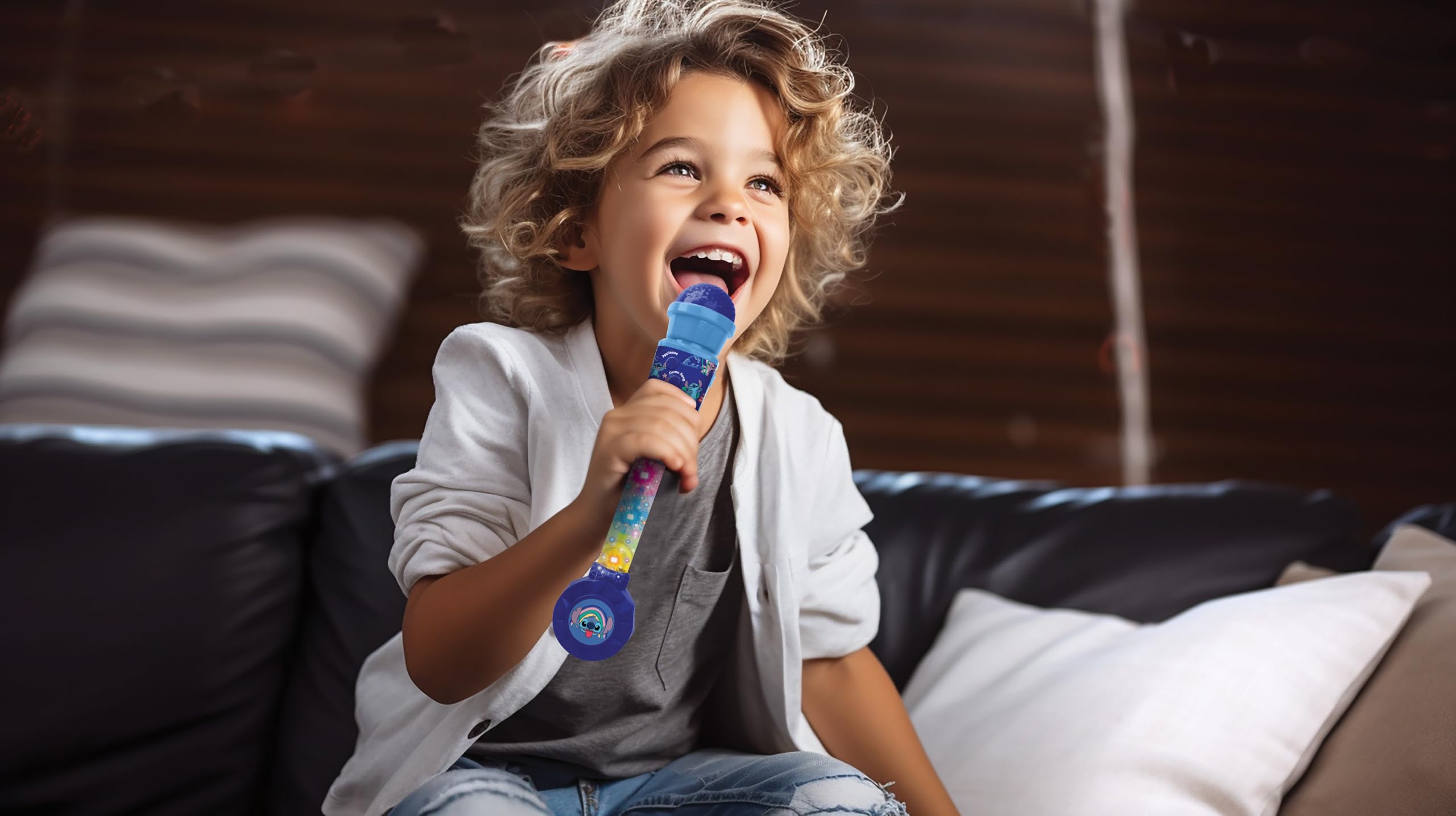 Lexibook Stitch MIC90D microfono luminoso con altoparlante