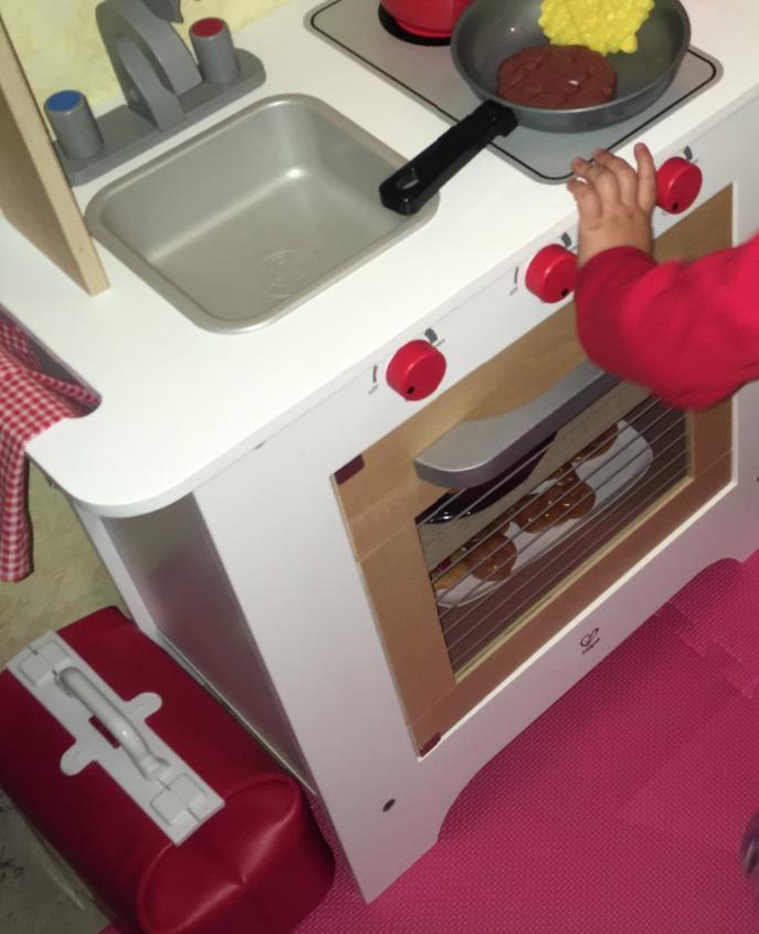 Hape Cucina Chef cucina legno rossa con forno