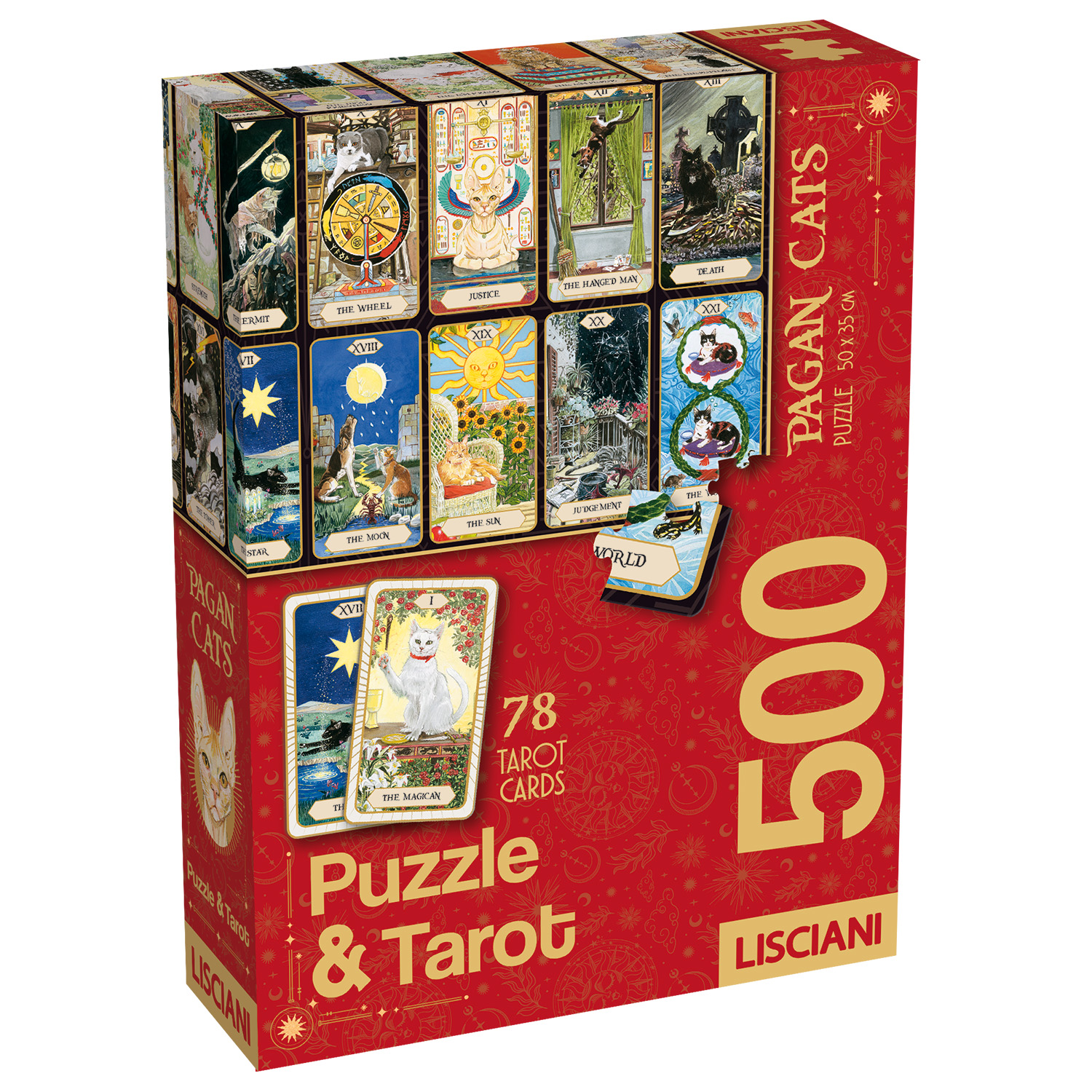 Lisciani Puzzle & Tarot Cats puzzle con tarocchi gatti