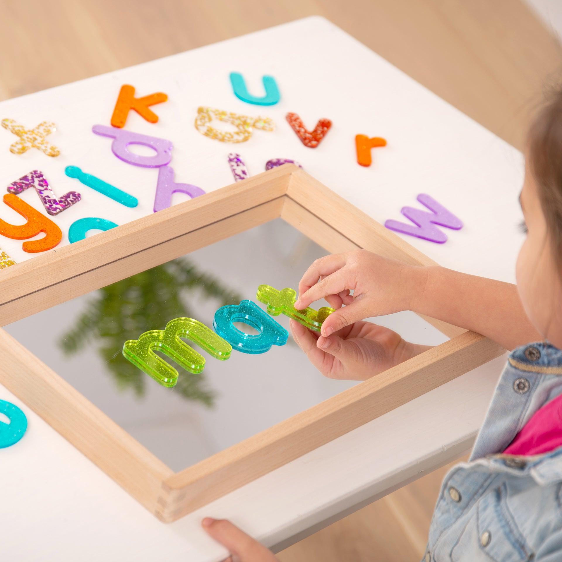 Tickit Rainbow Glitter Letters lettere glitter 26 pz traslucide