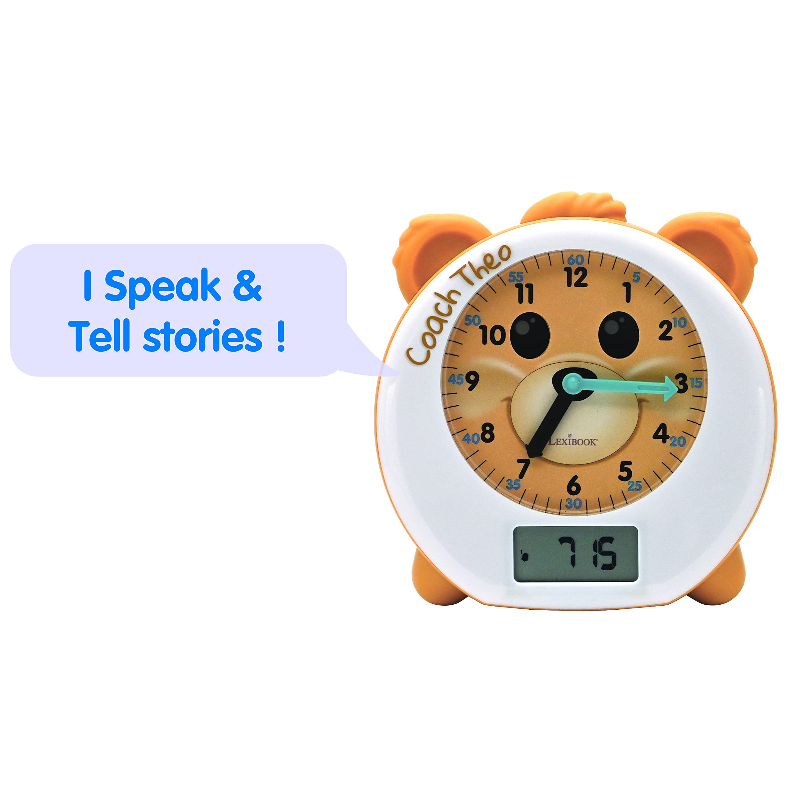 Lexibook Coach Theo RLT100EN sveglia bambini con luce notturna