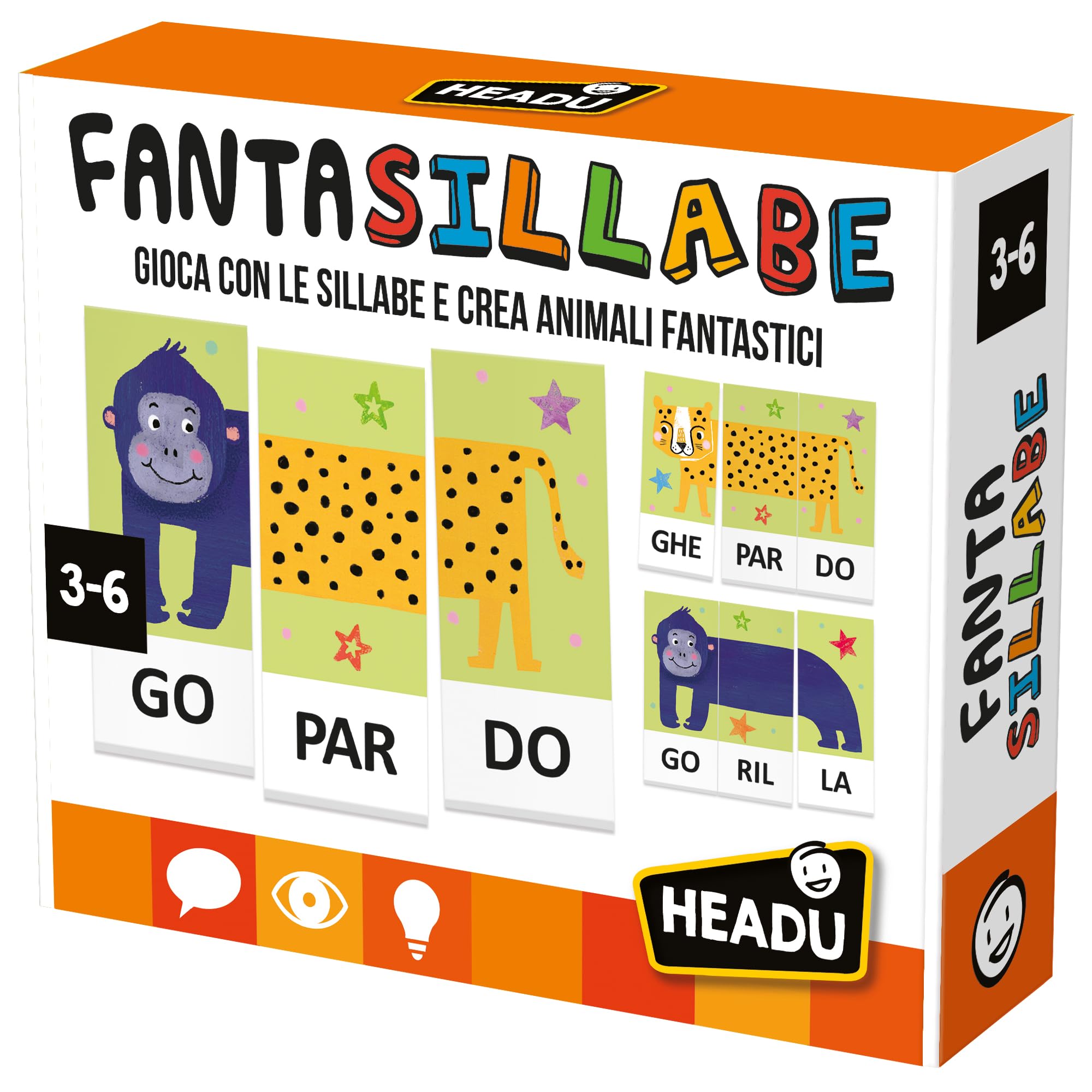 Headu Fantasillabe gioco educativo sillabe 3-6 anni