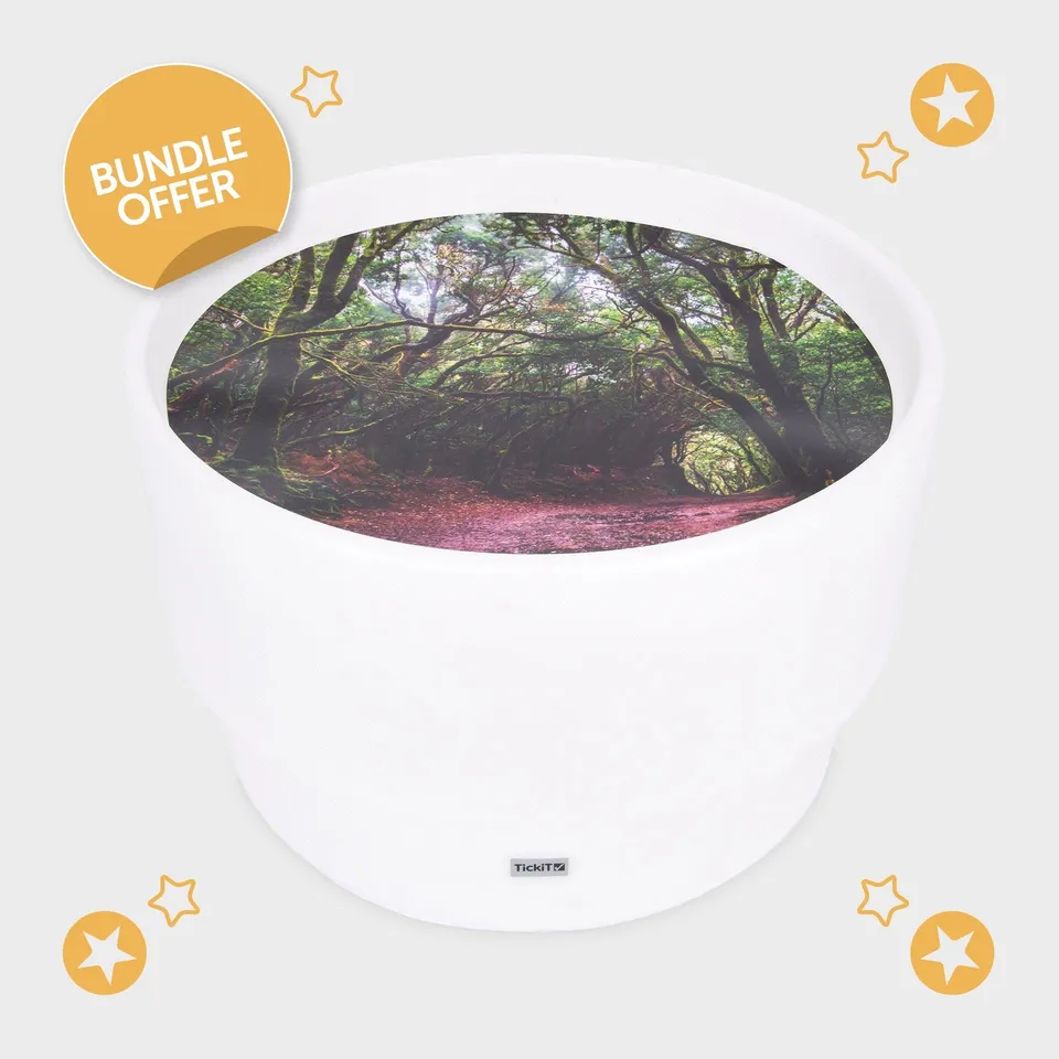 Tickit Discovery Tavolo Luminoso Glow con Tappeto Foresta