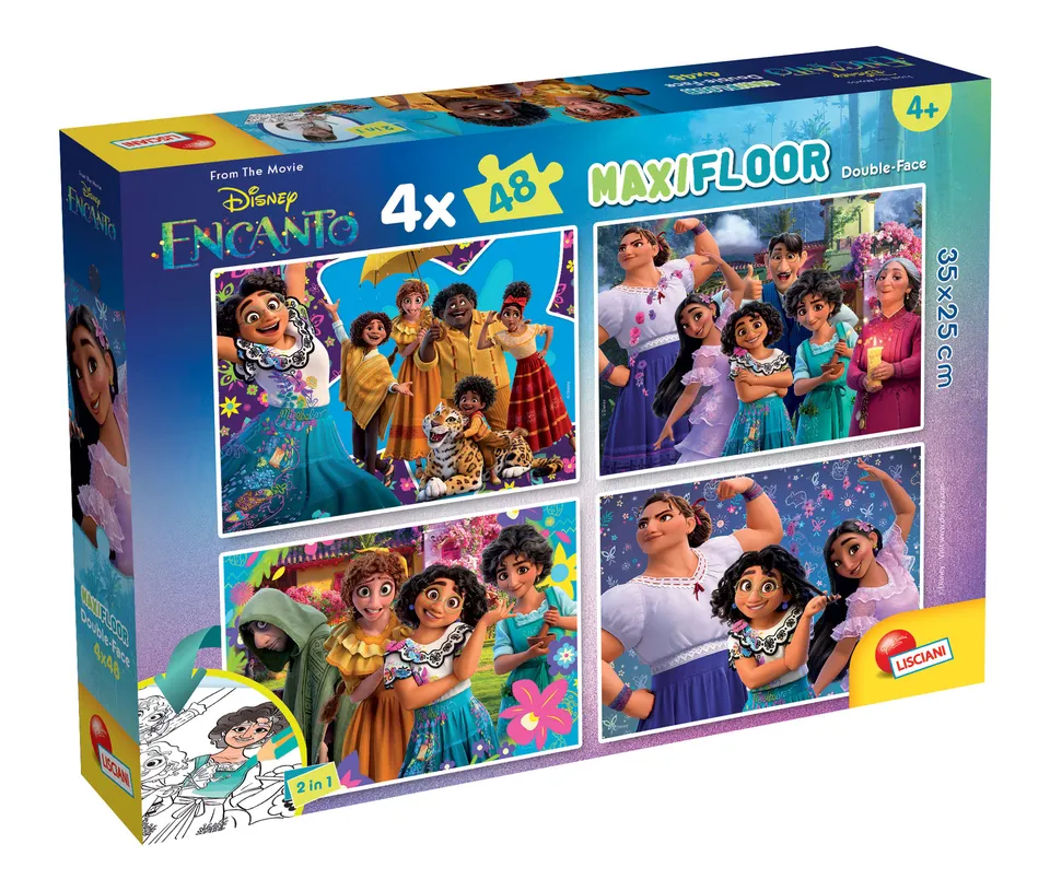 Lisciani Disney Puzzle DF MaxiFloor 4x48 puzzle Encanto da colorare