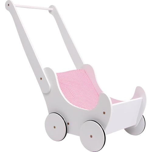 smallfoot 2864 Carrozzina bambole passeggino bianco