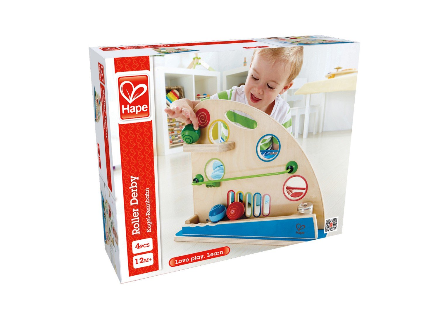Hape E0430 Biglie in Discesa pista biglie multicolore dai 2 anni