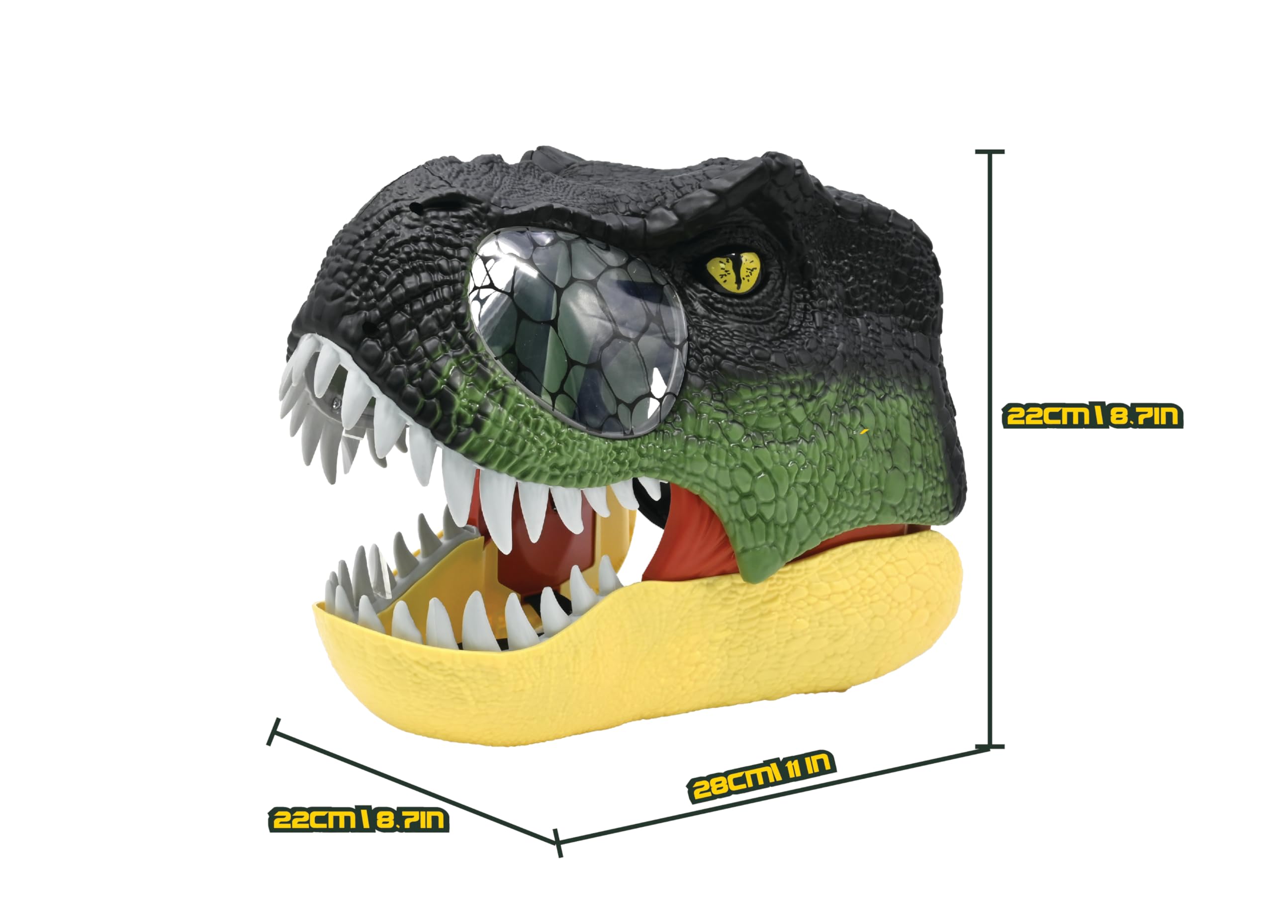 Lexibook RPDINO01 maschera dinosauro con ruggiti e luci