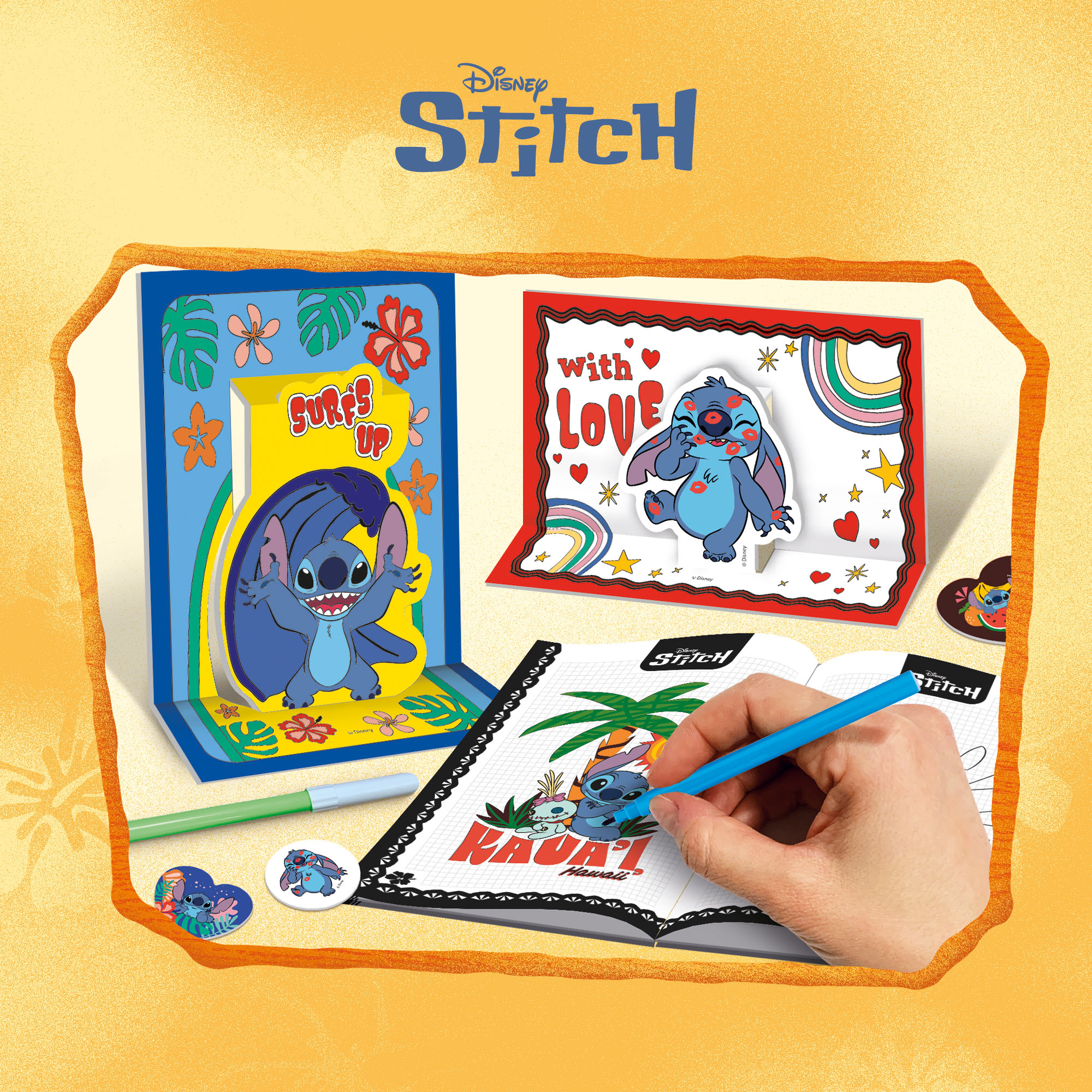 Stitch Pop Up zainetto creativo disegno bambini