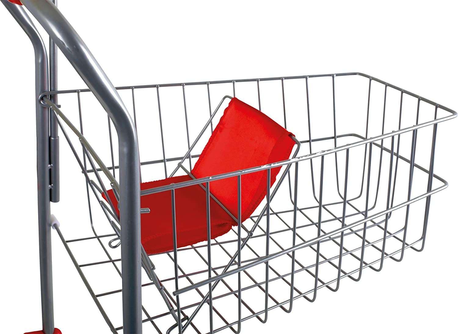 smallfoot Carrello spesa giocattolo metallo argento 60 cm