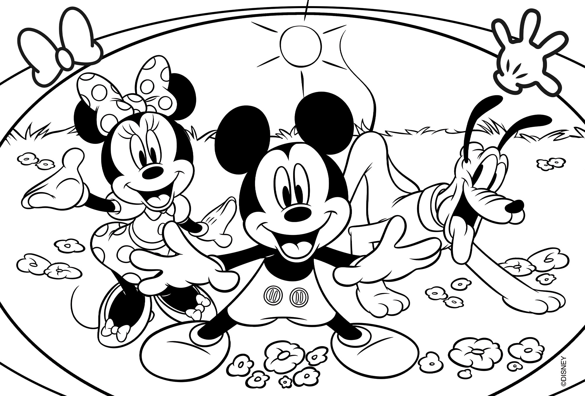 Lisciani Disney Maxifloor 4x48 Mickey maxipuzzle bifacciale