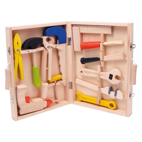 smallfoot Lino 2079 Cassetta Attrezzi Legno 12 Pezzi