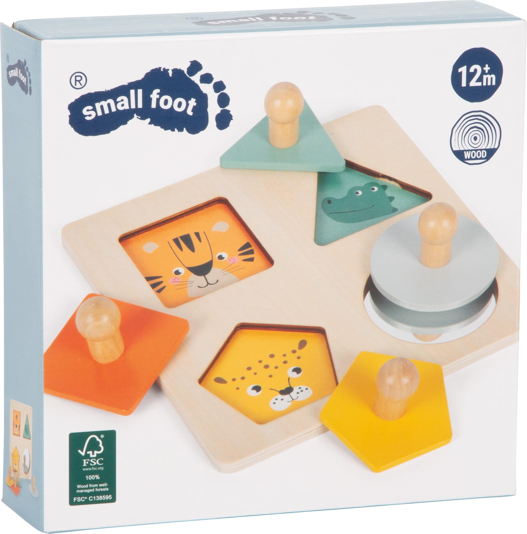 smallfoot 12769 puzzle forme legno Montessori 12 mesi