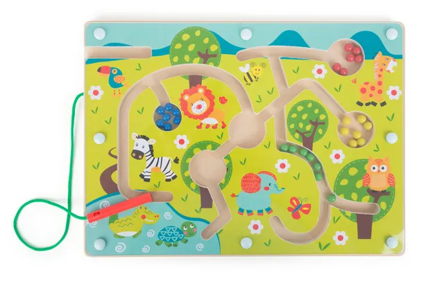 smallfoot Labirinto Magnetico 10729 Animali della Savana gioco legno