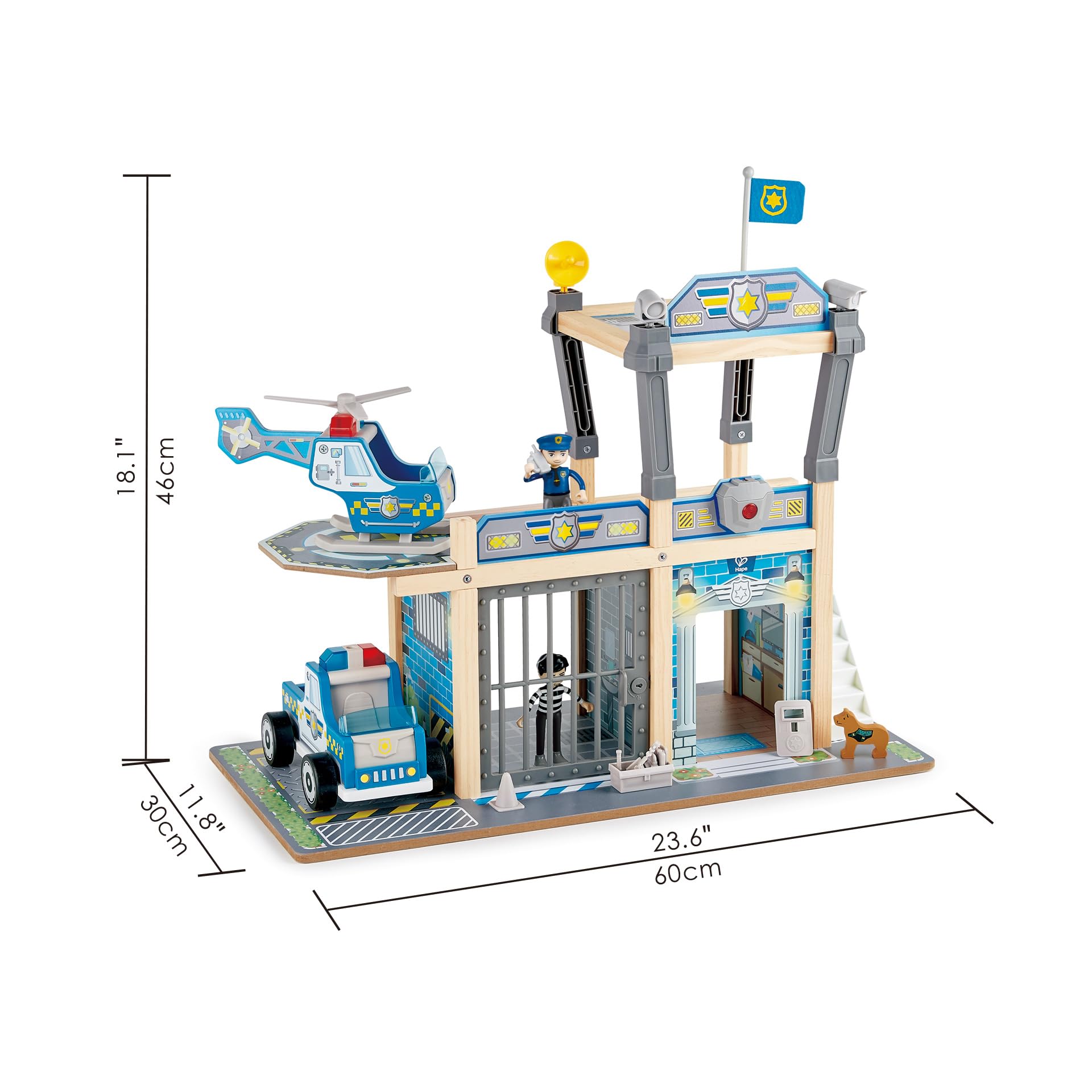 Hape stazione di polizia metropolitana playset legno