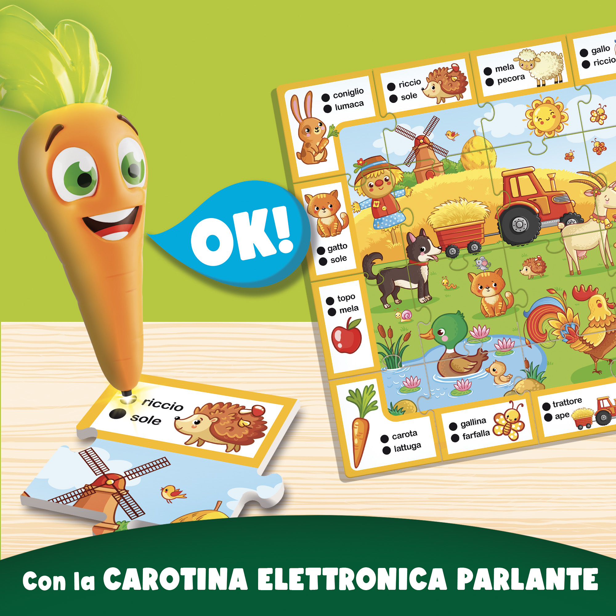 Lisciani Carotina Penna Parlante Giochi Fattoria gioco bambini