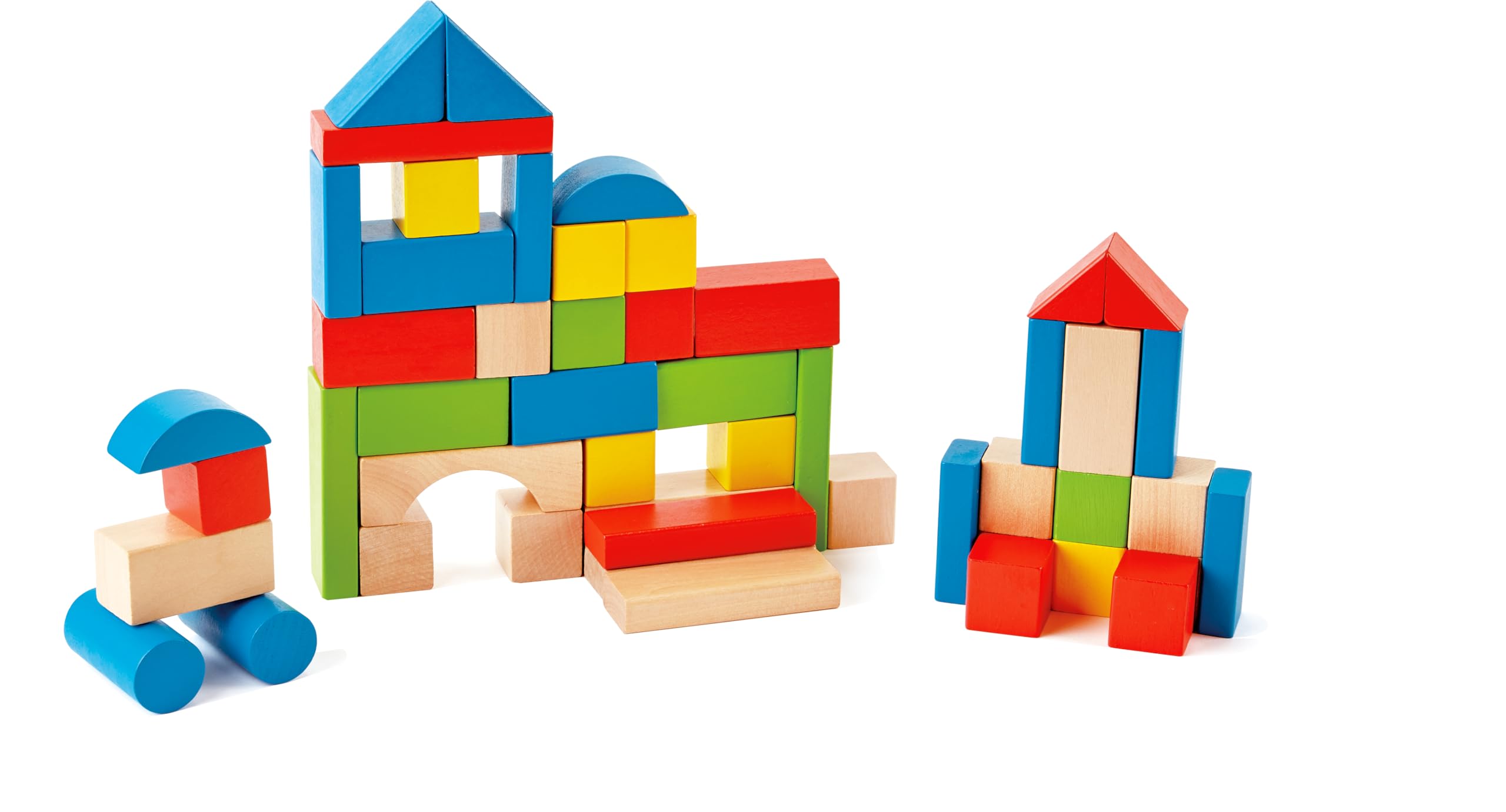Hape Blocchi Acero mattoncini legno 50 pezzi colori