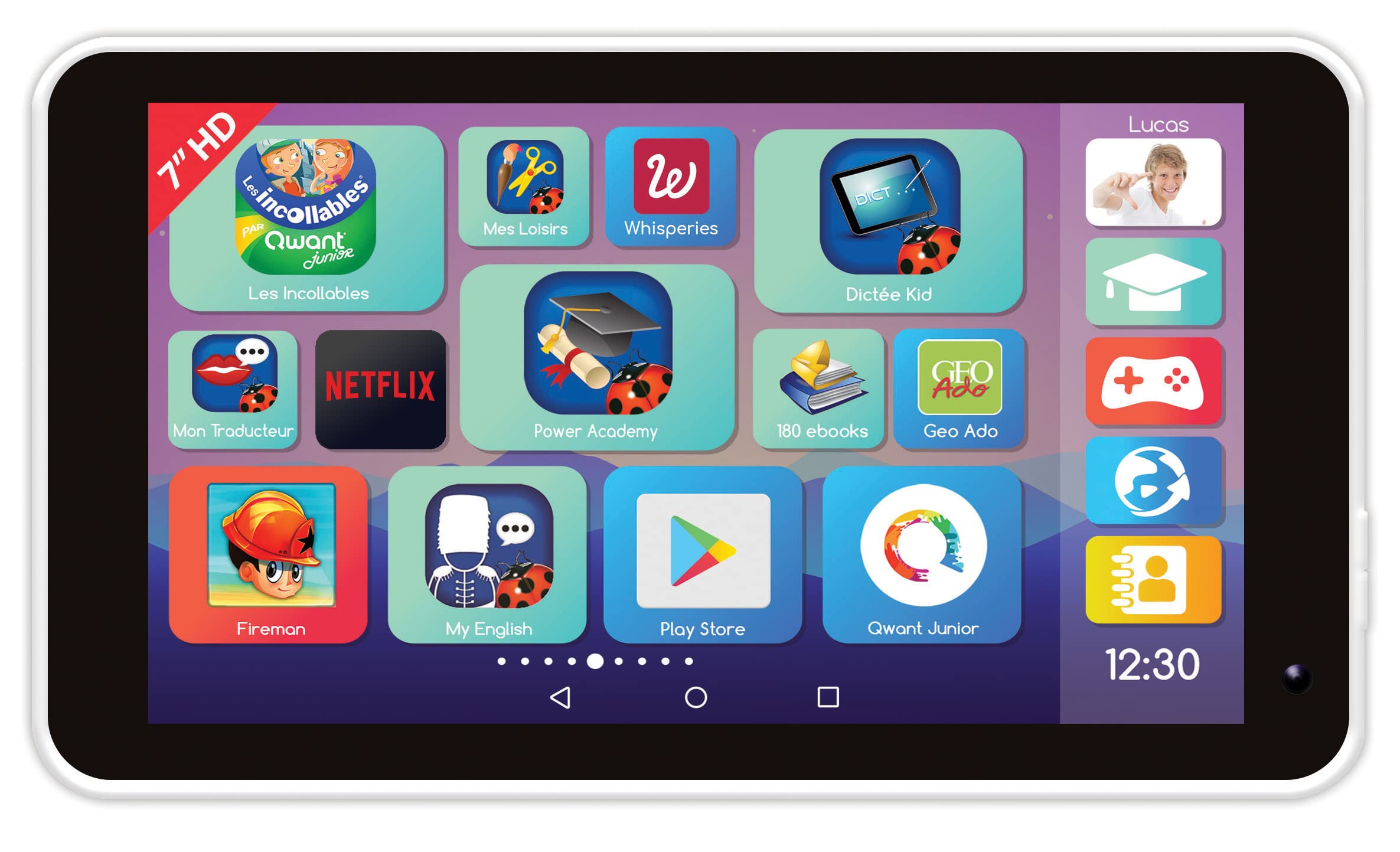Lexibook TL70FRS tablet bambini 7 pollici custodia