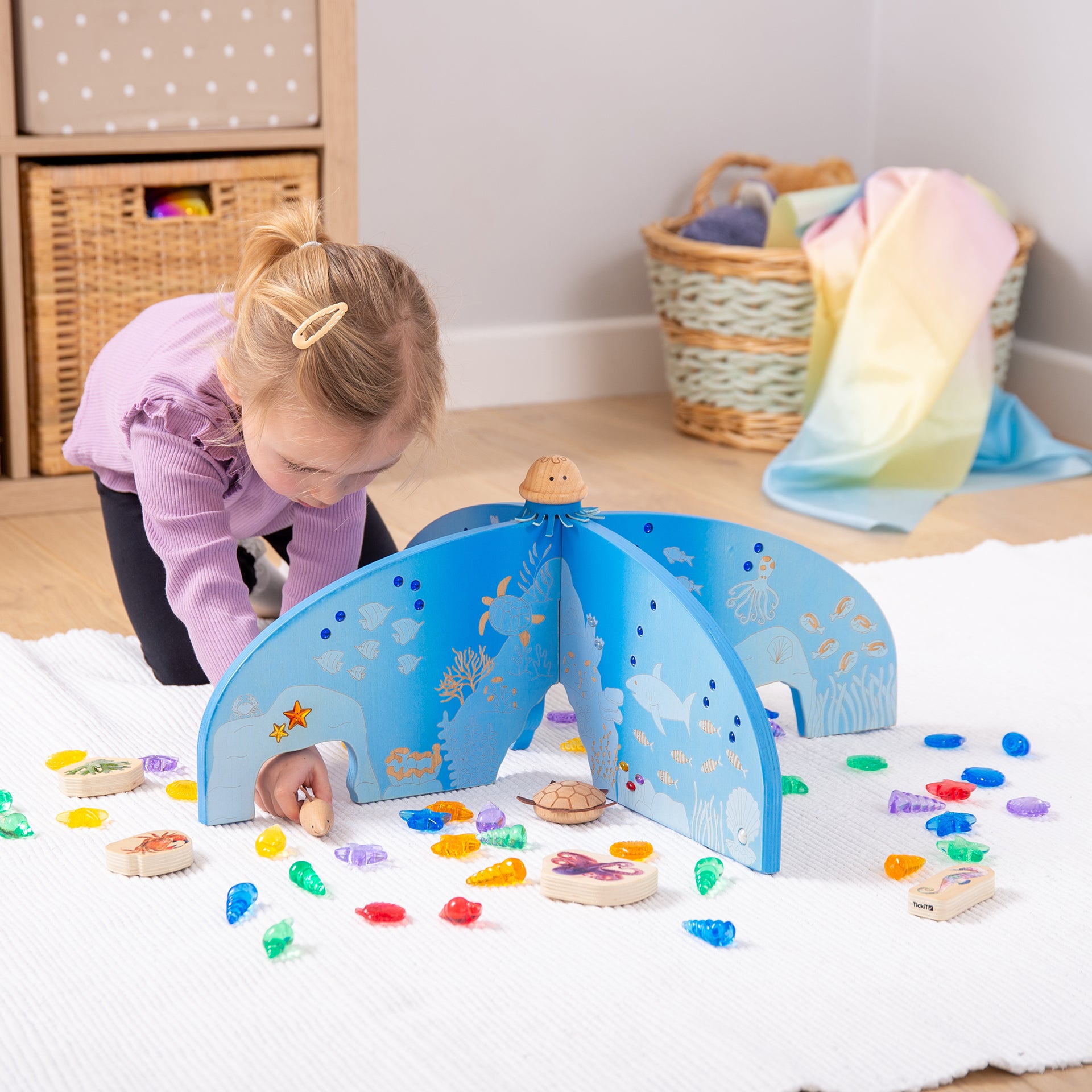 Tickit Ocean Discovery Dividers scenario mare legno 2 pz