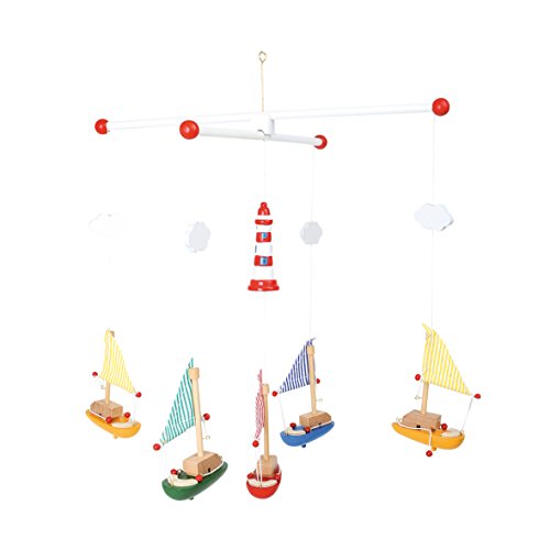 smallfoot 7205 giostrina barche a vela faro in legno