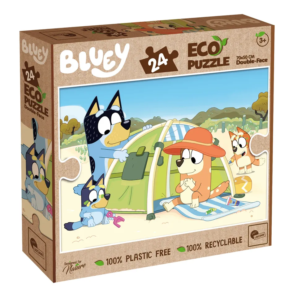 Lisciani Bluey Eco-Puzzle 24 puzzle bambini da colorare