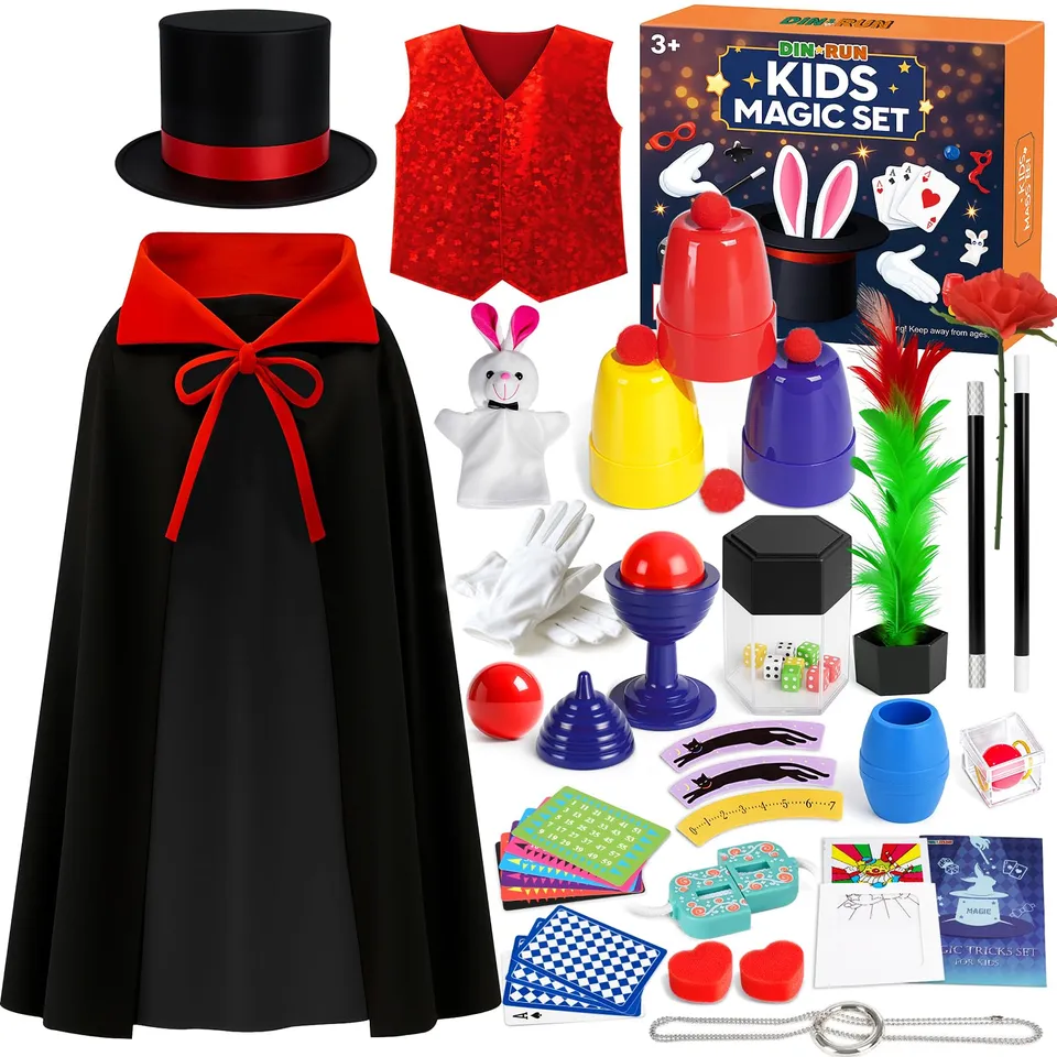 DINORUN Giochi di Magia set magia bambini con cappello costume