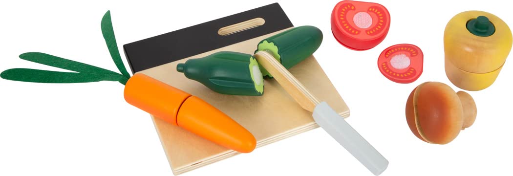 smallfoot 12331 fresh set pranzo da tagliare legno