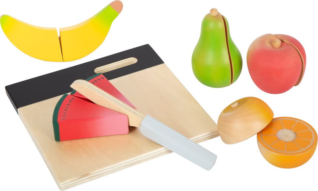 smallfoot 12331 fresh set pranzo da tagliare legno