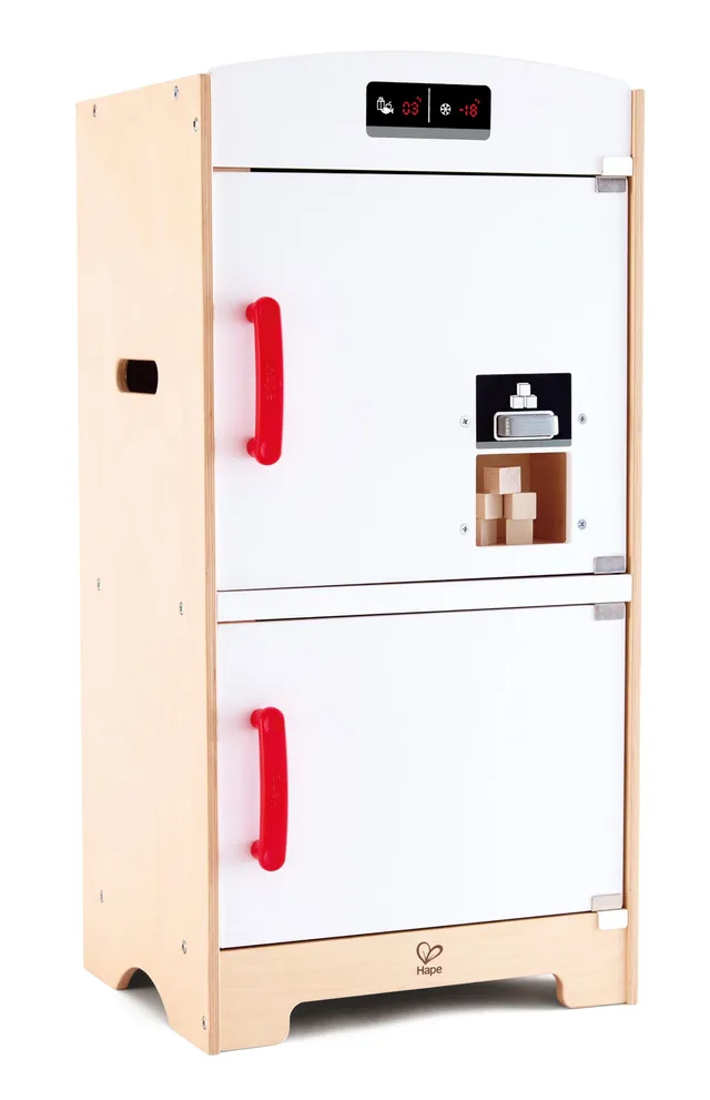 Hape E3153 frigorifero giocattolo in legno bianco