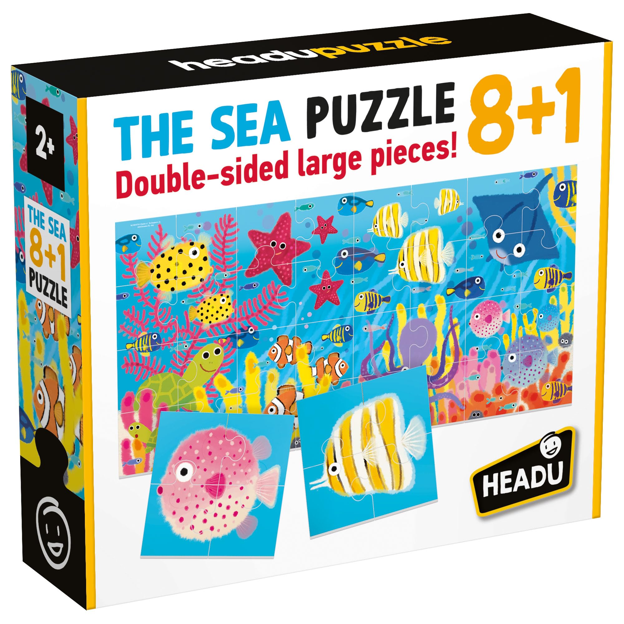 Headu Puzzle 8+1 Dinosaurs puzzle double-face 8 puzzle
